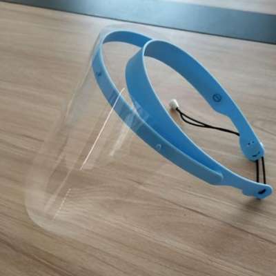 Plastic protective safety face shield